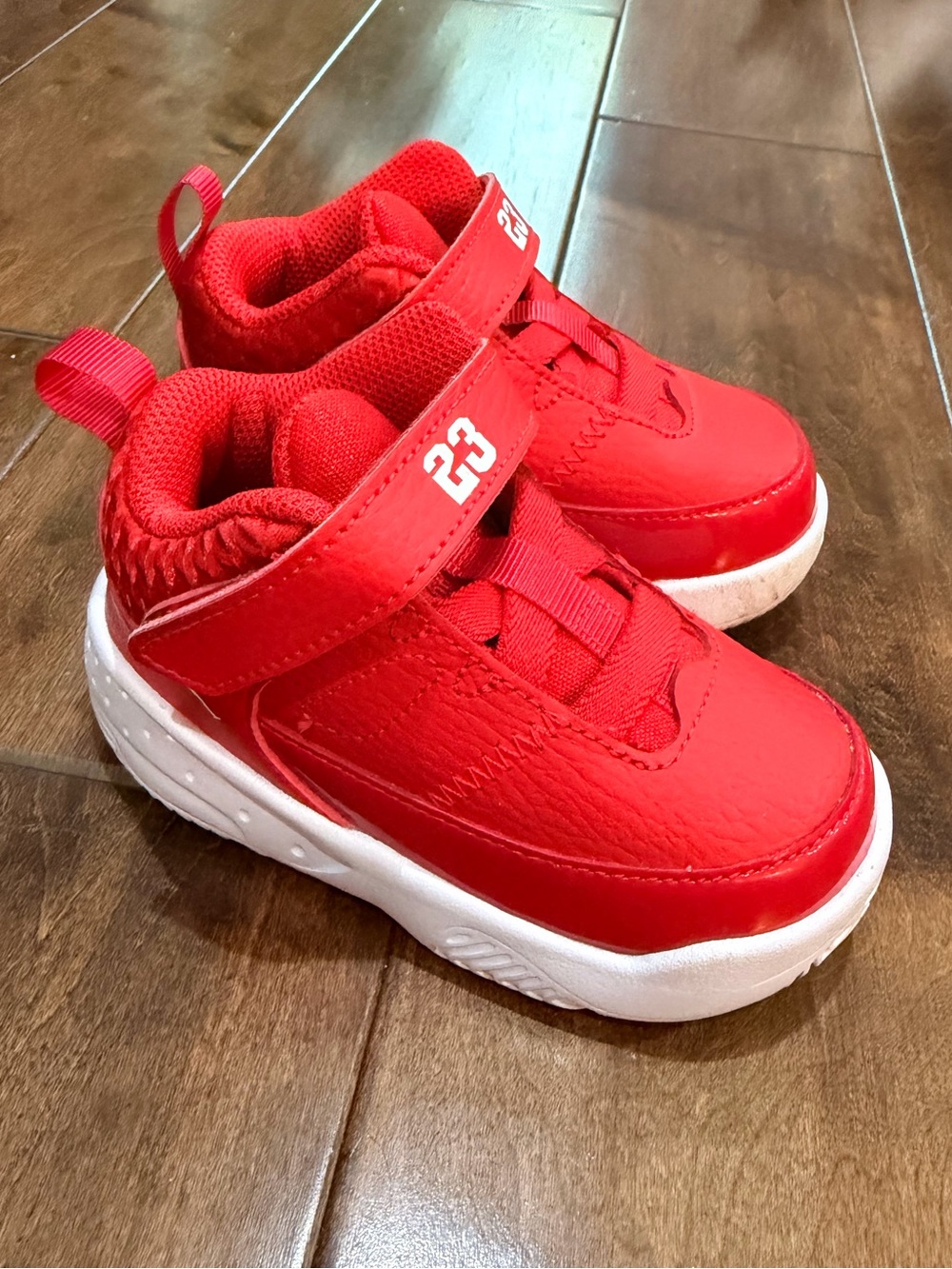 Kids Red Jordan Sneakers